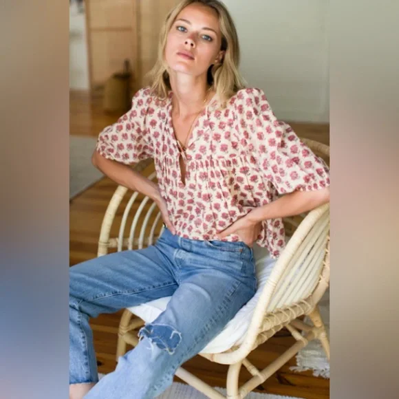 Emerson Fry Isla Top in Alma Print - Picture 2 of 7